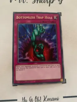 BOTTOMLESS TRAP HOLE - 1st EDITION GEIM-EN045 ENGLISH Yu-Gi-Oh! CARD RARE KONAMI - Image 5