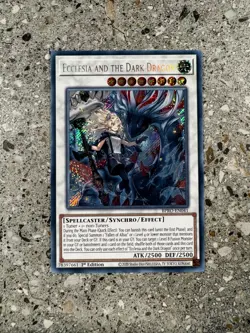 Yugioh TCG Ecclesia and the Dark Dragon BPRO-EN041 Secret Rare 1st Edition NM-M - Image 1