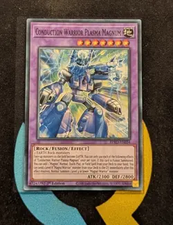 BPRO-EN034 Conduction Warrior Plasma Magnum Super Rare 1st Edition YuGiOh - Image 1