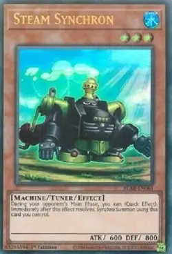 Steam Synchron - BLAR-EN064 - Ultra Rare - 1st Edition Yugioh - Image 1