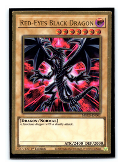 Red-Eyes Black Dragon - MGED-EN003 - Premium Gold Rare - 1st Edition Yugioh - Image 1