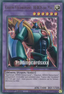 Yu-Gi-Oh! Golem Foudroyant, HEROS du Mal : UR LDS3-FR028 - Image 2