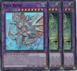 yugioh 3x Filia Regis ALIN-DE037 Super Rare 1Auflage Deutsch - Image 1