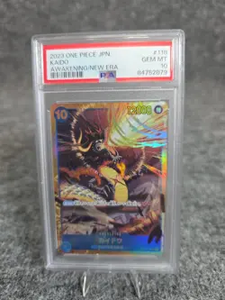 One Piece CCG Kaido Awakening of the New Era Japanese OP05-118 PSA 10 Gem Mint - Image 1