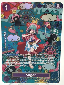 NM Sugar OP10-065 SP Alt Art The Azure Sea’s Seven English One Piece Card Game - Image 3