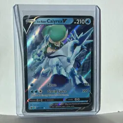 Ice Rider Calyrex V 45/198 Pokemon Card Ultra rare Chilling Reign NM - Image 1