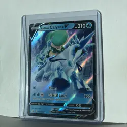 Ice Rider Calyrex V 45/198 Pokemon Card Ultra rare Chilling Reign NM - Image 3