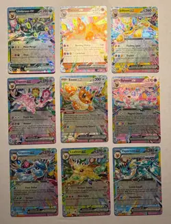 Eeveelution English EX 9 Card Set – Prismatic Evolutions – Umbreon Eevee - Image 1