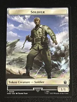 MTG Doctor Who Copy/Soldier Double-Sided Token 0001/0008 - Image 2