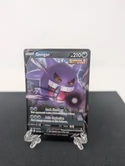 Gengar V 156/264 Ultra Rare Holo SWSH08: Fusion Strike Pokemon TCG NM Card TCG - Image 1