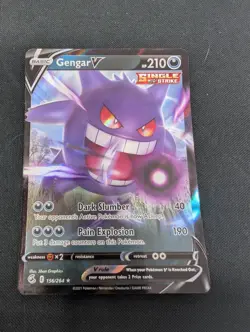 Gengar V 156/264 Ultra Rare Holo SWSH08: Fusion Strike Pokemon TCG NM Card TCG - Image 4