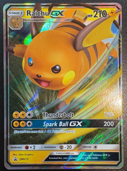 Pokemon Raichu GX SM213 Black Star Promo Holo Foil Rare NM - Image 1