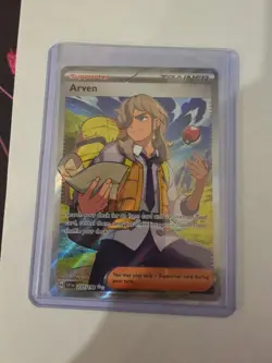 Arven 235/198 Pokemon TCG Scarlet & Violet Base Ultra Rare Full Art NM - Image 3