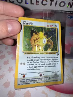 Meowth Pokemon TCG Holo WOTC BLACK STAR GB Promo #10 - FACTORY SEALED - Image 5