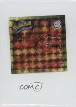 Paras Prism Foil Artbox Pokemon Stickers Series 1 Gold #R12 1999 - Image 1