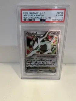 2009 Pokemon D&P Arceus Lv X Holo BSP-Arceus Collectors Tin PSA 6 - Image 1
