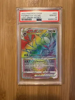 Pokemon TCG - Giratina VSTAR 201/196 SWSH Lost Origin Secret Rare Holo PSA 10 - Image 1