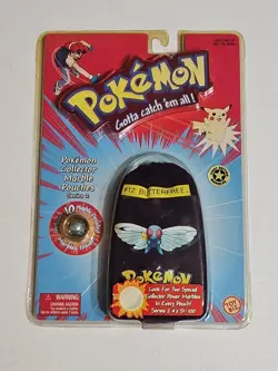 Vintage Pokemon Purple Pouch Bag W/10 Marbles Butterfree Pidgey New #12 NOS NIP - Image 1