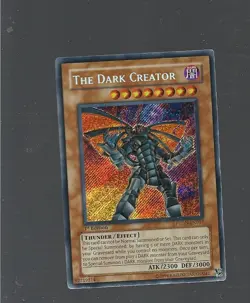 Yugioh! The Dark Creator 1st Edition Secret Rare PTDN-EN017 MINT Nice - Image 1