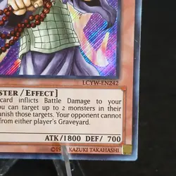 Kycoo the Ghost Destroyer LCYW-EN242 LC3: Yugis World Secret Rare 1st Edition LP - Image 4