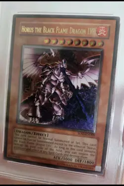 🔥PSA 9 Horus The Black Flame Dragon LV8 Ultimate Rare, Unlim SOD-EN008 YuGiOh - Image 3