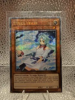 Effect Veiler (Alt Art) Quarter Century Secret Rare QCR Stampede RA04-EN004 - Image 1
