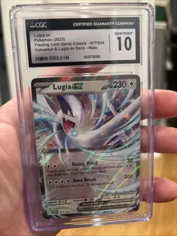 Pokemon TCG Lugia EX 017/034 Trading Card Game Classic Holo NM Condition - Image 1