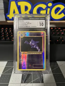 CGC Gem Mint 10 Haunter 48/108 Reverse Holo - XY Evolutions Pokemon Card - Image 1