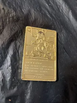 VINTAGE Pokemon Mewtwo Trading Card 23K Gold-Plated - 1999 BURGER KING VINTAGE - Image 5