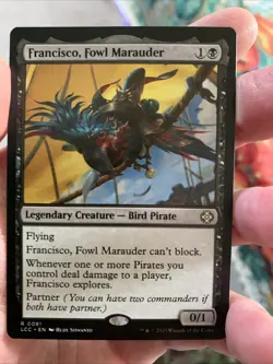 MTG Francisco, Fowl Marauder [The Lost Caverns of Ixalan Commander] Near Mint - Image 1