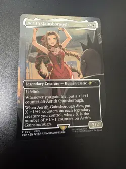 MTG English Aerith Gainsborough Borderless Normal Promos: Pro Tour RARE - Image 1