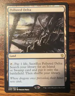 1X MTG Polluted Delta KTK Khans of Tarkir NM X1 - Image 1