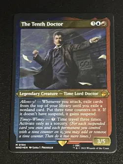 MTG Universes Beyond: Doctor Who The Tenth Doctor Foil Thick Stock 0194 Mythic - Image 1