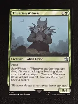 MTG Universes Beyond: Doctor Who Thijarian Witness 0111 NM - Image 1
