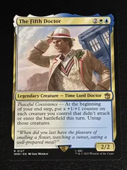 MTG Universes Beyond: Doctor Who The Fifth Doctor 0127 NM Rare - Image 1