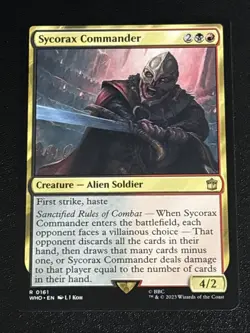 MTG Universes Beyond: Doctor Who Sycorax Commander 0161 NM Rare - Image 1