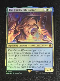 MTG Universes Beyond: Doctor Who The Thirteenth Doctor Foil 0004 NM Mythic - Image 1