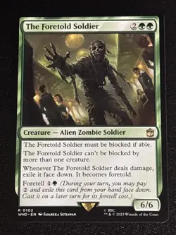 MTG Universes Beyond: Doctor Who The Foretold Soldier 0102 NM Rare - Image 1