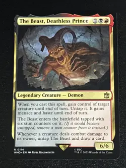 MTG Universes Beyond: Doctor Who The Beast, Deathless Prince 0114 NM Rare - Image 1