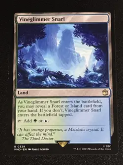 MTG Universes Beyond: Doctor Who Vineglimmer Snarl 0329 NM Rare - Image 1