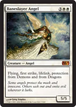 1 x Baneslayer Angel - Magic 2011 - Heavy Play - MTG - Image 1