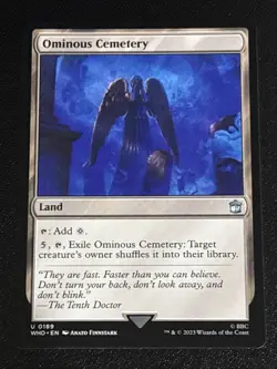 MTG Universes Beyond: Doctor Who Ominous Cemetery 0189 NM - Image 1