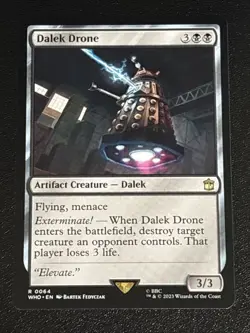 MTG Universes Beyond: Doctor Who Dalek Drone 0064 NM Rare - Image 1
