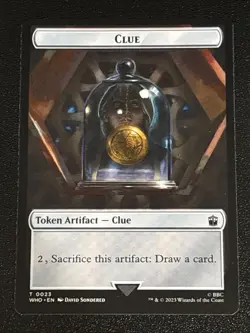 MTG Universes Beyond: Doctor Who Dalek/Clue Double-Sided Token 0012/0023 NM - Image 2