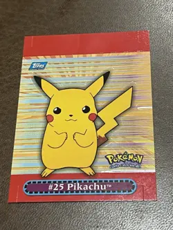 Pokemon 2000 Topps Pikachu 2/10 Pop-Up TV Animation Series - Image 4