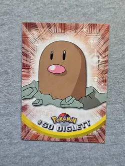 Diglett #50 Topps TV Animation Edition Pokemon Blue Label - Image 1
