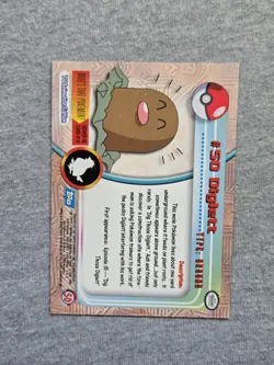 Diglett #50 Topps TV Animation Edition Pokemon Blue Label - Image 2