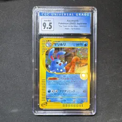 2002 Azumarill 026/092 Holo Foil Pokemon 1st Ed Town On No Map Japanese - Image 1