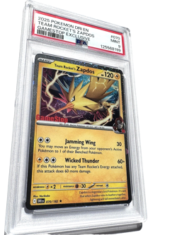 2025 POKEMON DRI EN-DESTINED RIVALS #070 TEAM ROCKET'S ZAPDOS PSA 9 MINT - Image 2