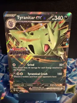 Tyranitar ex (Prismatic Evolutions Stamp) 064/131 Near Mint NM Pokemon TCG Promo - Image 1